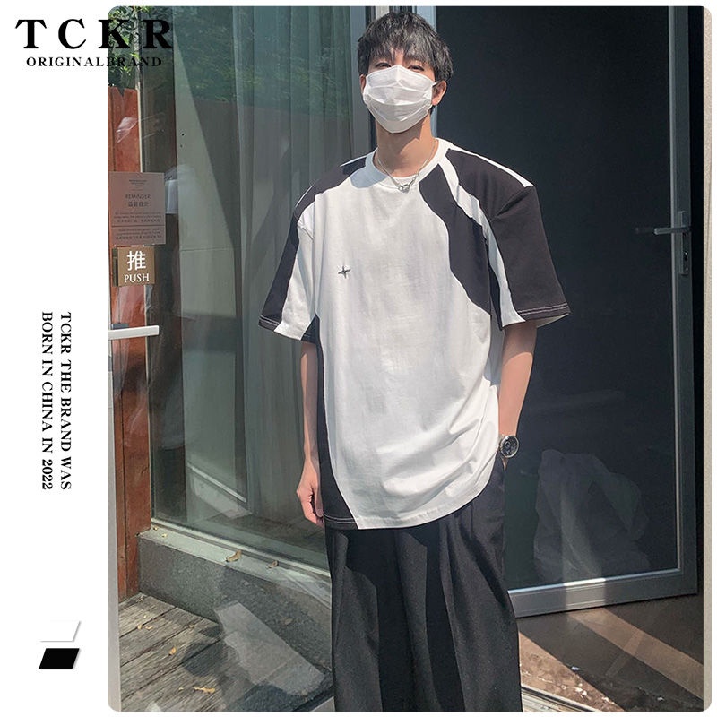 Áo Thun Tay Ngắn Màu Sắc Thời Trang Mùa Hè Cho Nam