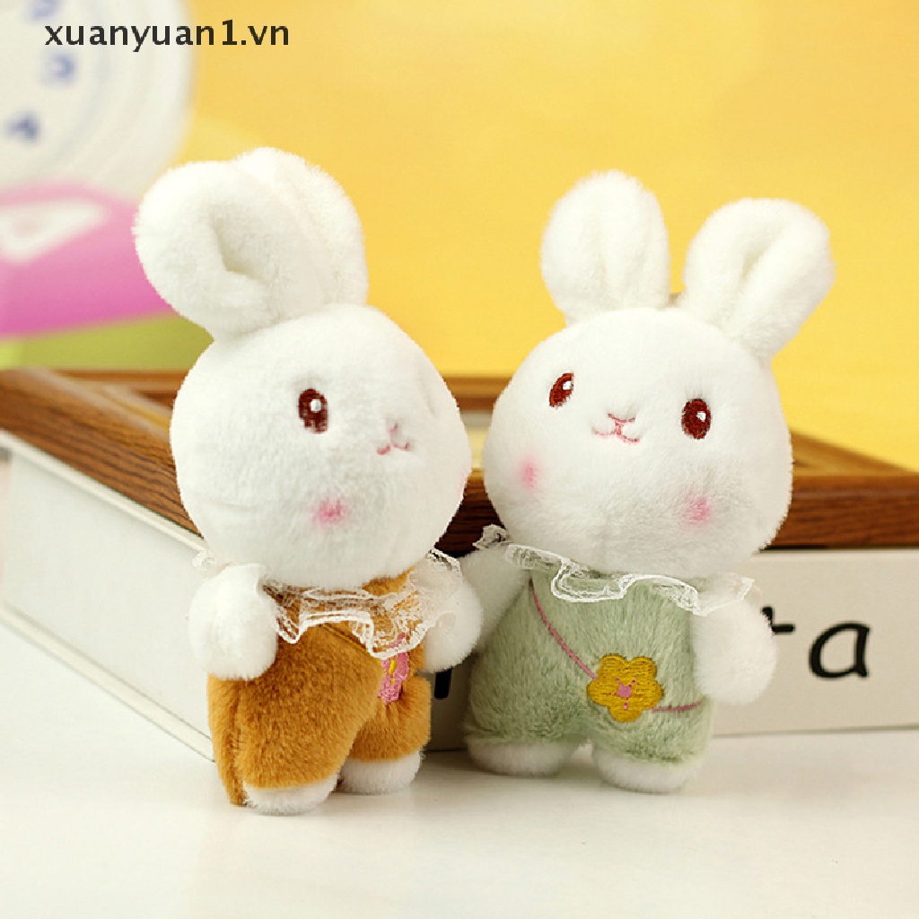 Móc Khóa Thỏ Nhồi Bông 10cm Đáng Yêu