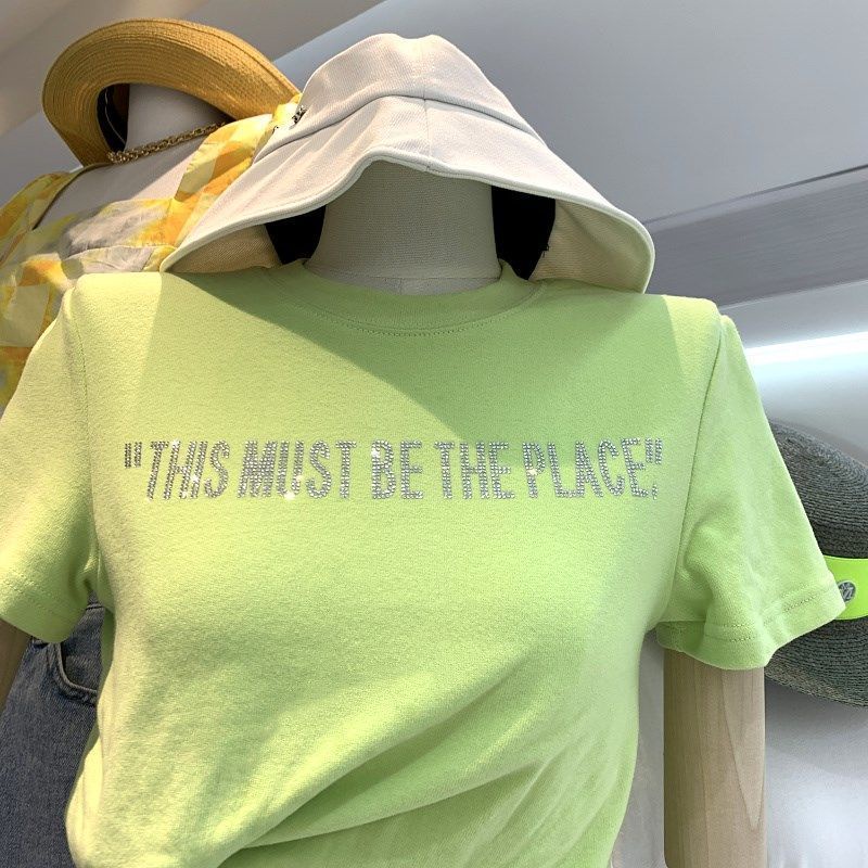 Áo Thun Cotton Mỏng Tay Ngắn Phong Cách Hàn Quốc Năm 2021 Thời Trang Mùa Xuân Cho Nữ