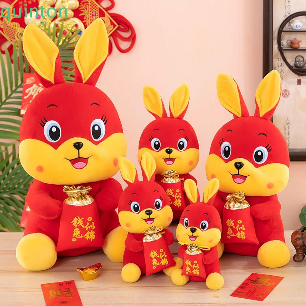 Thú Nhồi Bông Hình Thỏ Phong Cách Trung Hoa Mềm Mại