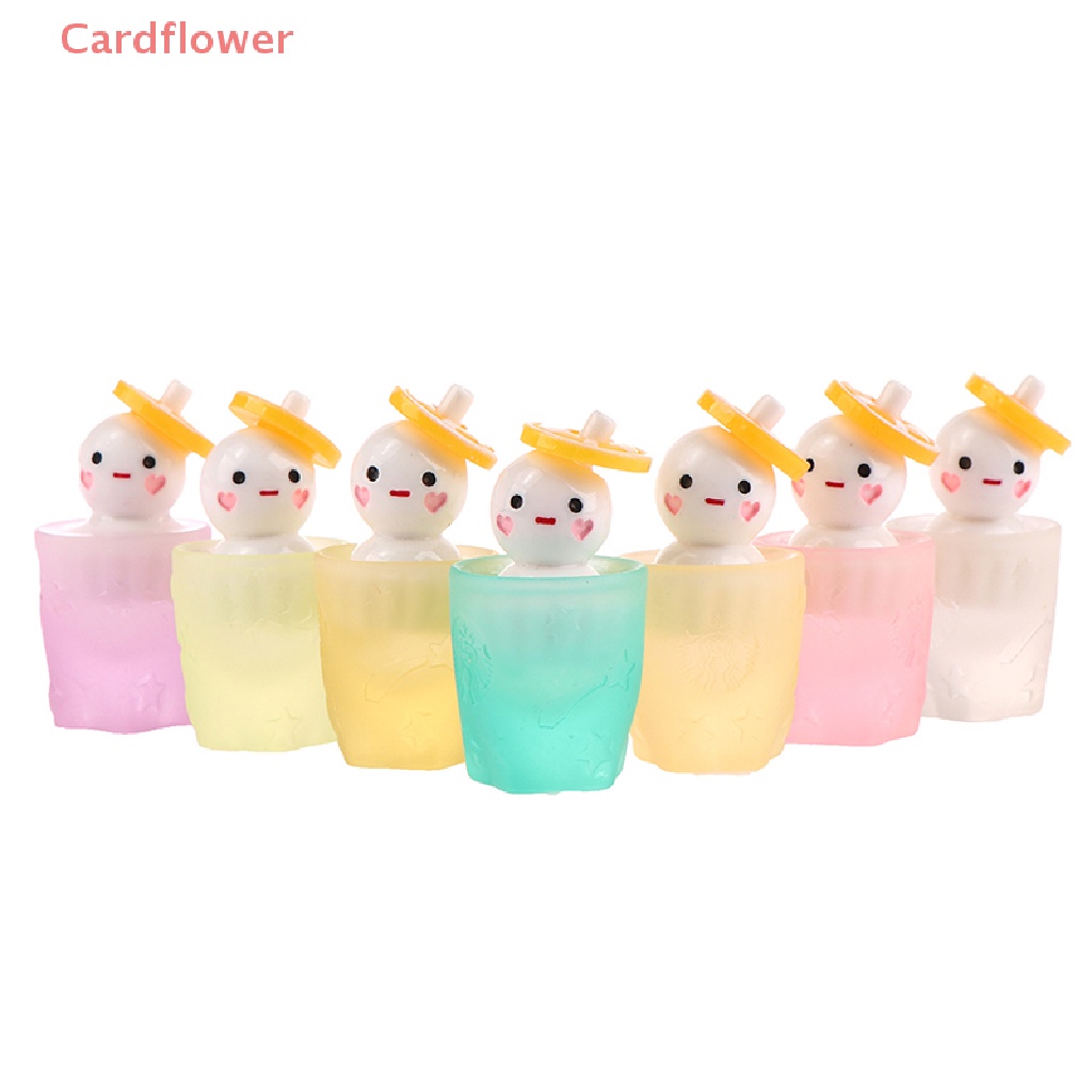 1 Đồ trang trí Ly Kem Mini Phát Quang Dùng Trang Trí Tiểu Cảnh Mới