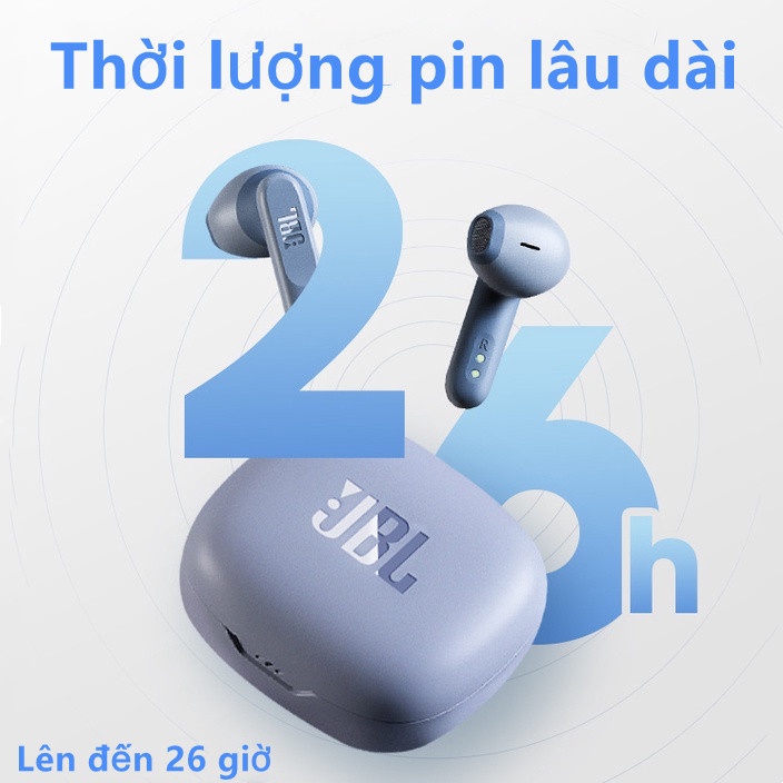 Tai nghe Bluetooth không dây thực sự JBL Wave 300 TWS có micrô tích hợp âm trầm sâu