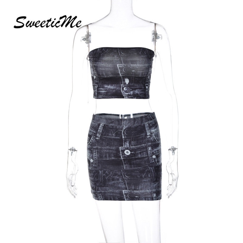 Bộ Áo Croptop Dáng Ôm In Họa Tiết Cổ Điển Thời Trang 2023 Cho Nữ