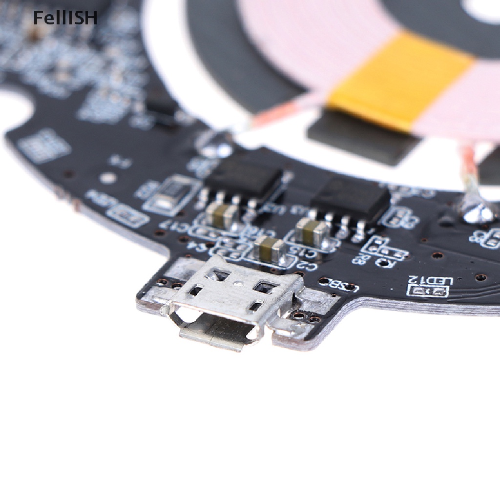 Bộ Bảng Mạch Sạc Nhanh Không Dây 10W / 15W QI + Cuộn Dây 439br