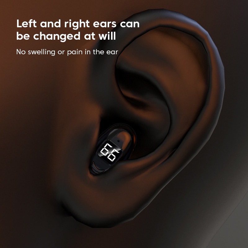 Tai Nghe Nhét Tai Bluetooth 5.2 Không Dây Mini Âm Thanh Stereo Sống Động Chất Lượng Cao