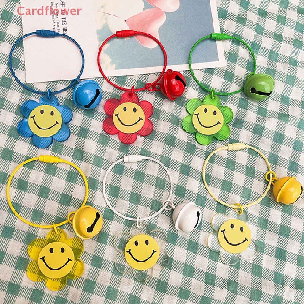 Móc Khóa Acrylic Trong Suốt Hình Hoa Hướng Dương Dễ Thương Mới