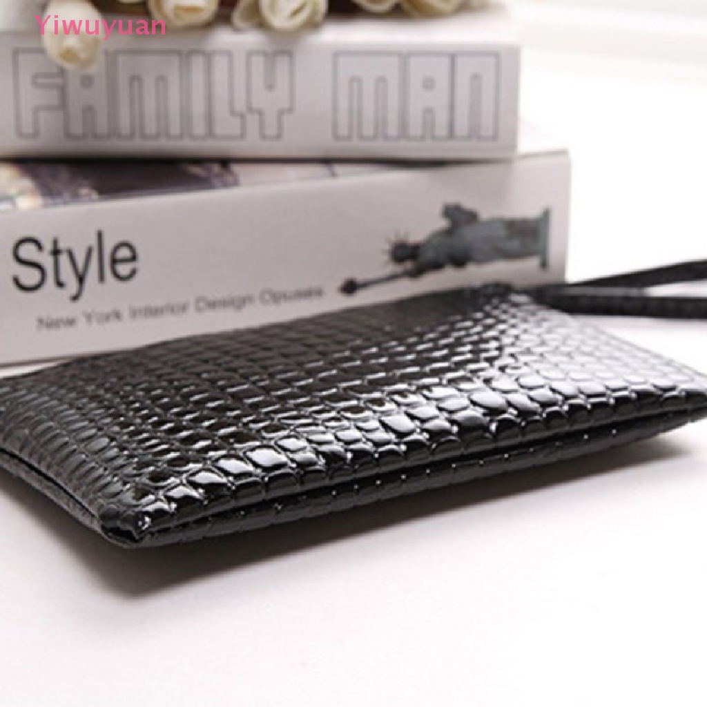 Túi Đựng Điện Thoại / Tiền Xu / Thẻ Có Khóa Kéo Màu Trơn Mới