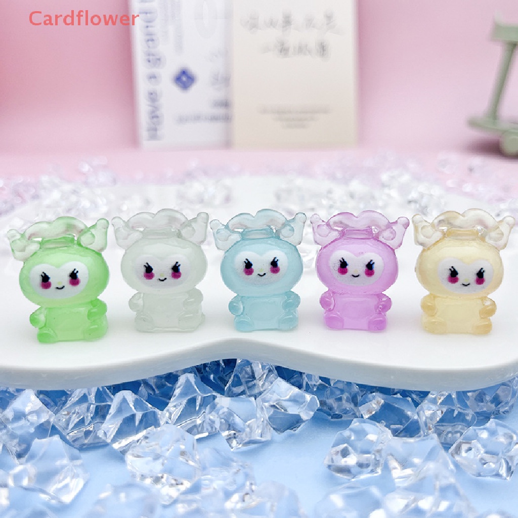 Bộ 10 Kẹp Tóc Nhựa Hoạt Hình 3D Phát Sáng Độc Đáo