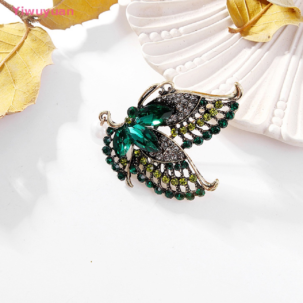 Ghim Cài Áo Hình Bướm Đính Ngọc Trai Nhân Tạo Thời Trang