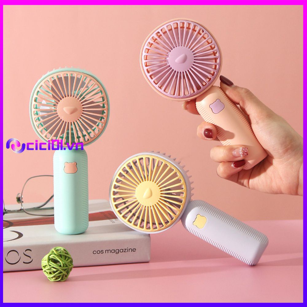 Quạt Cầm Tay Mới 2023 Quạt Trái Tim Bé Gái Nhỏ Nhắn Đơn Giản Dễ Mang Đi Sạc Usb Cho Học Sinh | Cici01