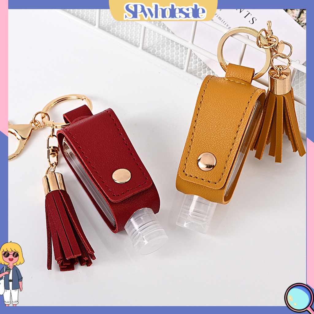 <SPwholesale> Móc Khóa Chai Nước Rửa Tay Rỗng Cỡ Nhỏ Bằng Thép Không Gỉ Có Thể Tái Sử Dụng