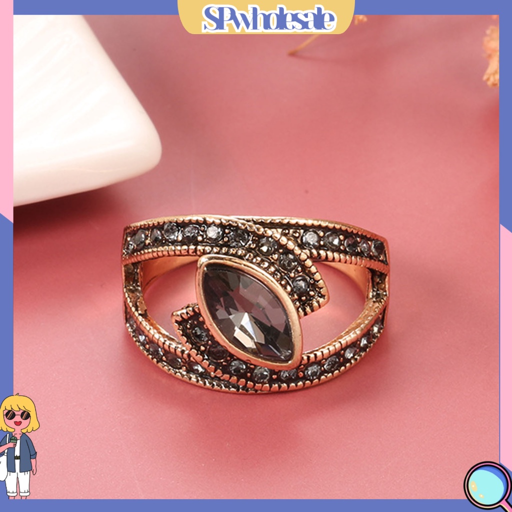 <SPwholesale> Nhẫn Đeo Khớp Ngón Tay Đính Đá Zircon Kiểu Vintage Cho Nữ