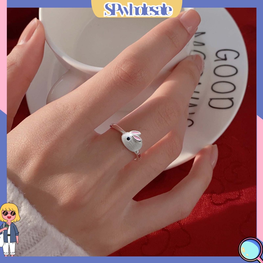 <SPwholesale> Nhẫn Hở Hình Thỏ Bunny Dễ Thương Có Thể Điều Chỉnh Kích Cỡ