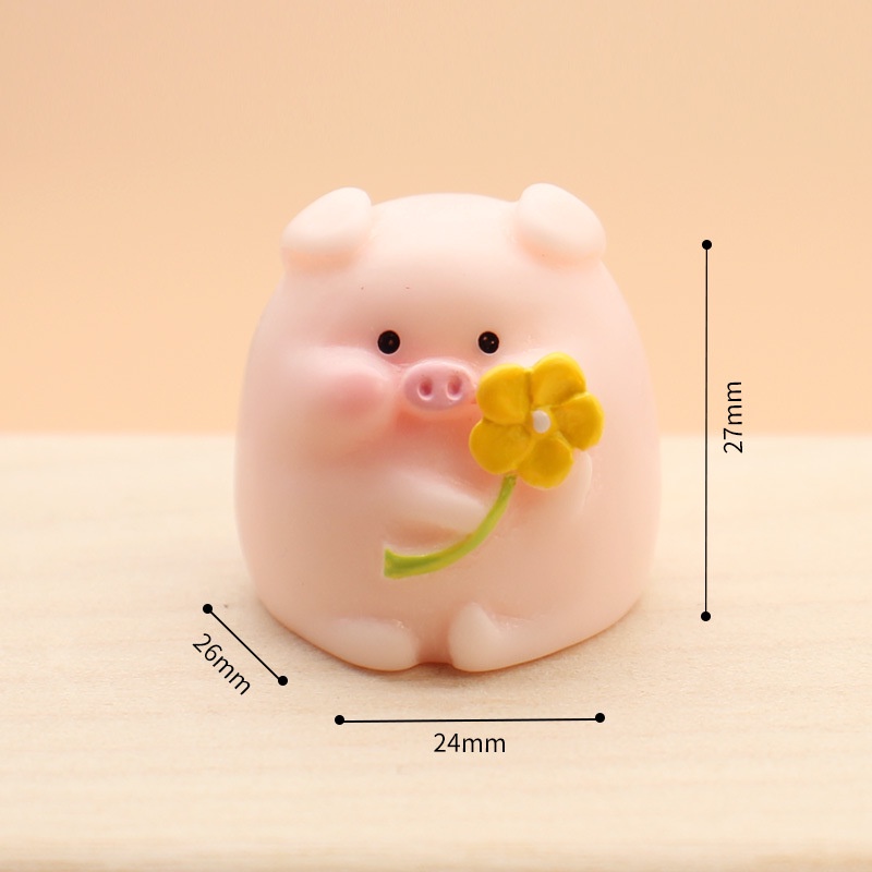 Đồ Chơi Mô Hình Chú Heo Con Bằng Nhựa Dễ Thương Xinh Xắn