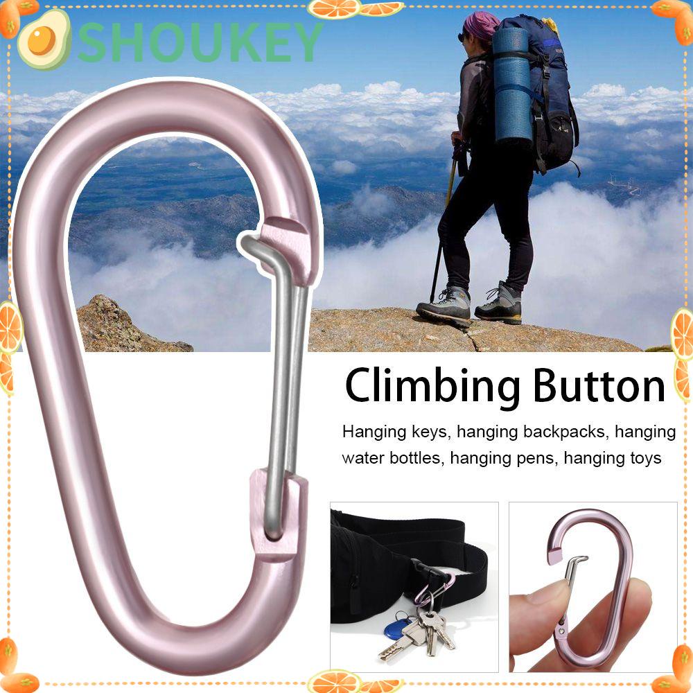 SHOUHOU Móc Khóa Carabiner Bằng Hợp Kim Nhôm Nhiều Màu Sắc An Toàn Cho Hoạt Động Thể Thao Ngoài Trời Sho Đa Chức Năng