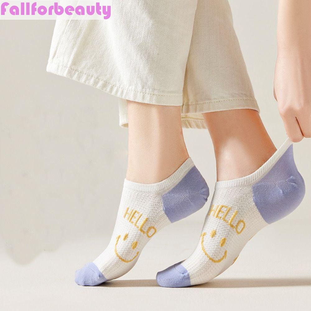 Vớ Thuyền Thoáng Khí Thoải Mái In Chữ Thời Trang Cho Nữ