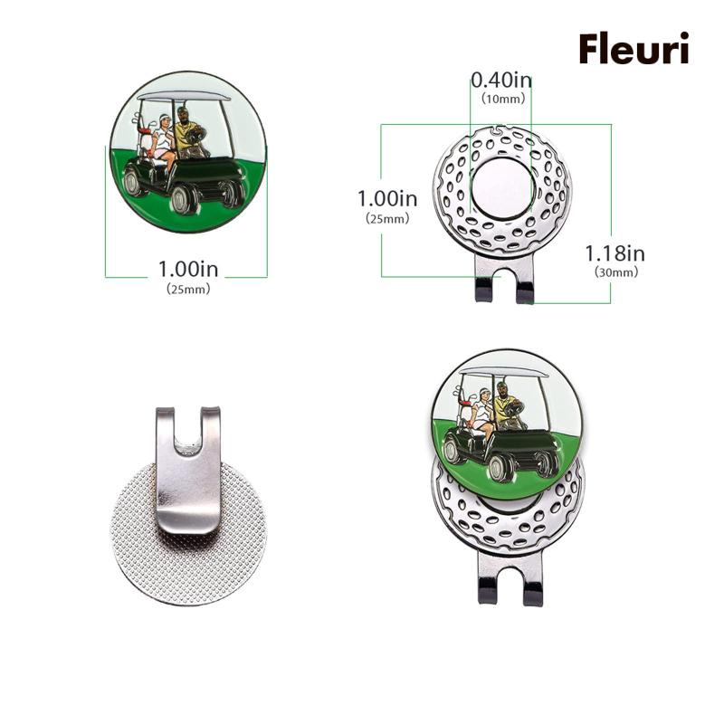 Kẹp Đánh Dấu Vị Trí Bóng Golf 25mm Có Thể Tháo Rời Tiện Dụng