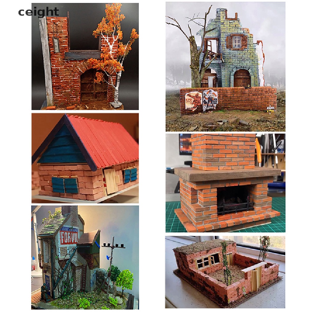 1 Khuôn Silicon Tạo Hình Viên Gạch Mini Trang Trí Nhà Cửa