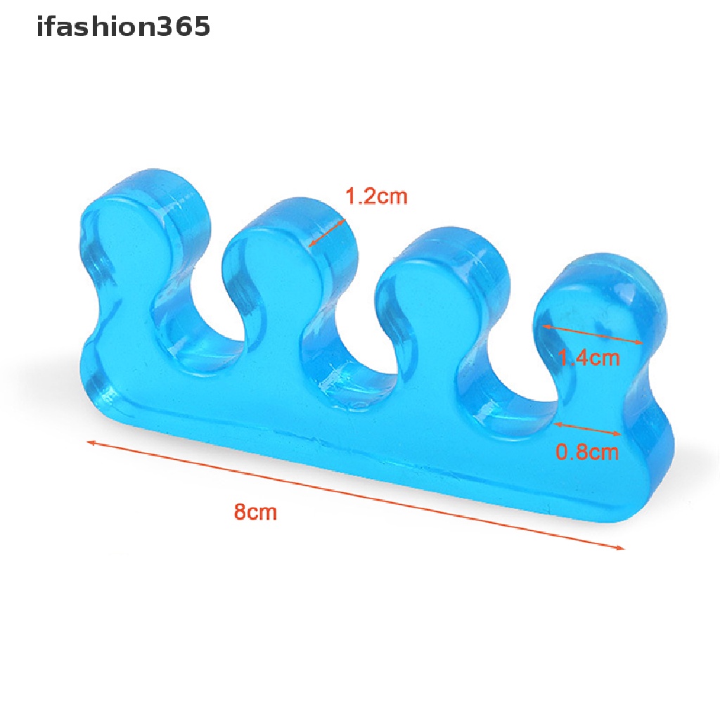 Set 2 Đệm Tách Ngón Chân Bằng Silicon Mềm Linh Hoạt ifashion365