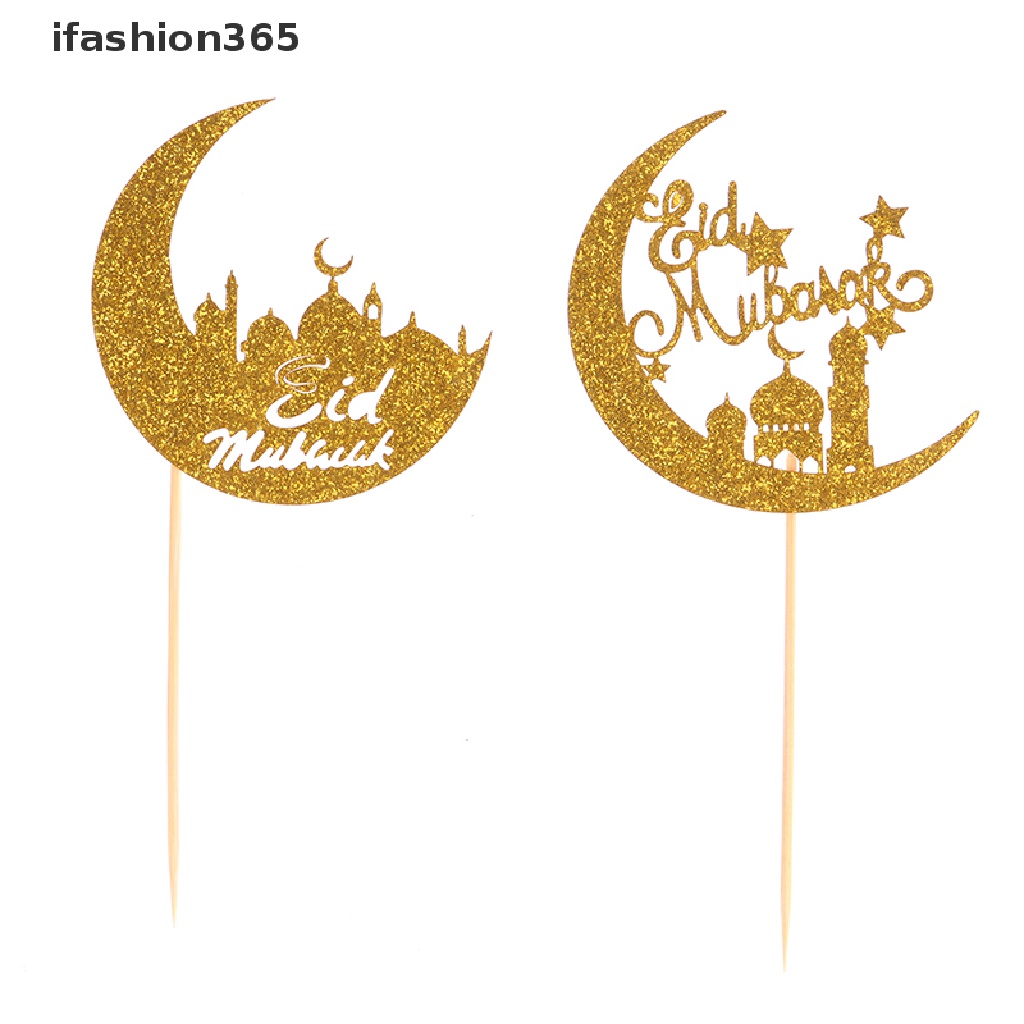 Topper Bằng Acrylic Dùng Trang Trí Bánh Kem DIY ifashion365] Eid Mubarak