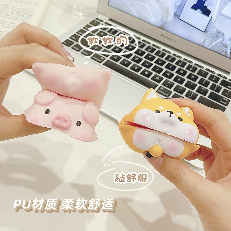 Đồ Chơi Xốp Squishy Giảm Stress Hình Chuột Dễ Thương Cho Bàn Làm Việc