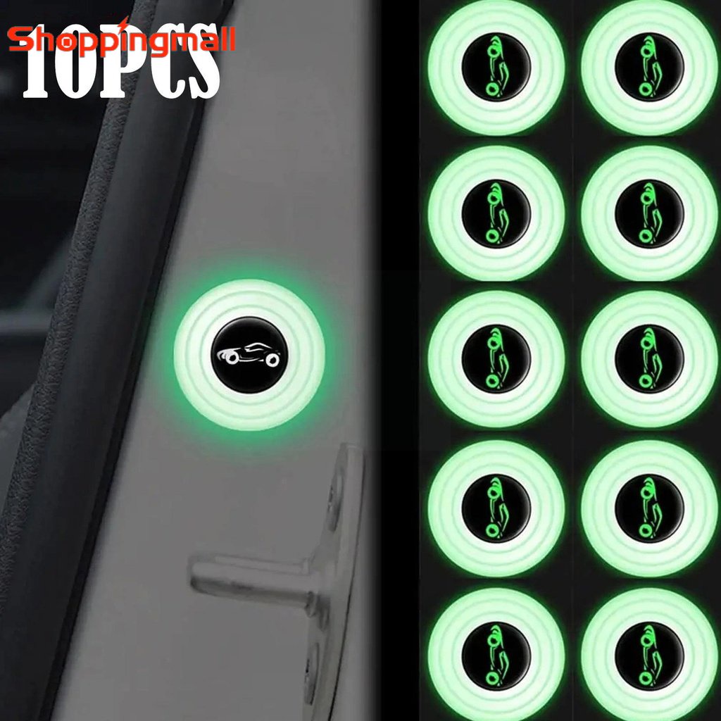 10 / 5 / 1 Miếng Dán Cao Su Silicone Phát Quang Chống Sốc / Va Chạm Cách Âm Cho Cửa Xe Hơi
