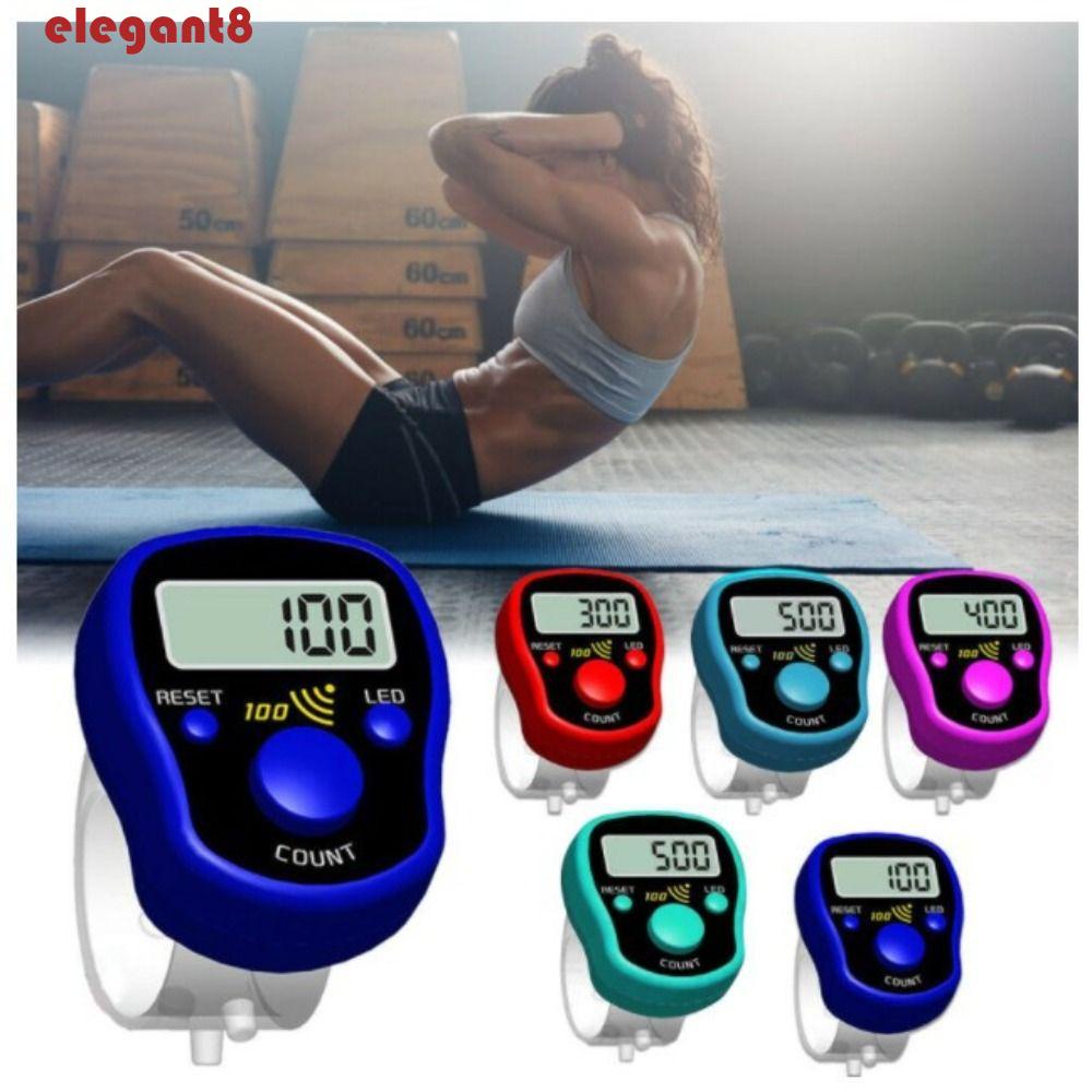 Máy Đếm Số Điện Tử Dệt Thủ Công Nhiều Màu Sắc Có Đèn Nền LED Hiển Thị Kỹ Thuật Số