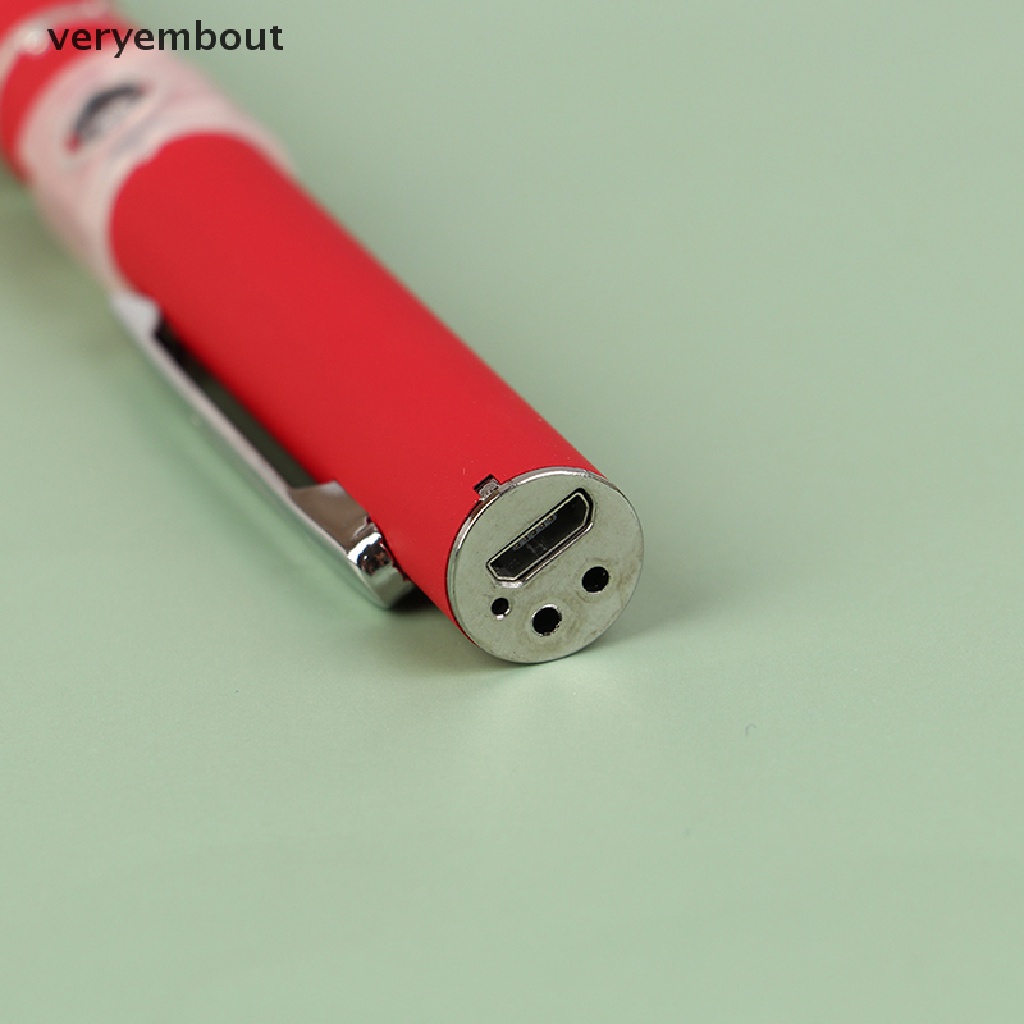 1 Bút Đèn LED Bằng Thép Không Gỉ Sạc USB Tiện Dụng