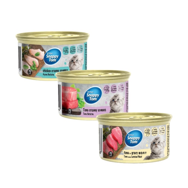 Pate cho mèo Snappy Tom Premium lon 85g