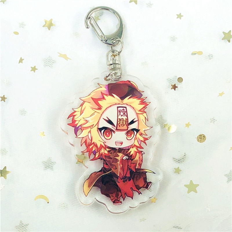 Móc Chìa Khóa Bằng Acrylic Hình Hoạt Hình Demon Slayer Độc Đáo