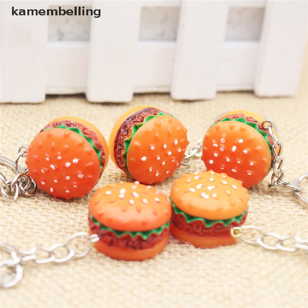 Móc Khóa Hình Hamburger Dễ Thương