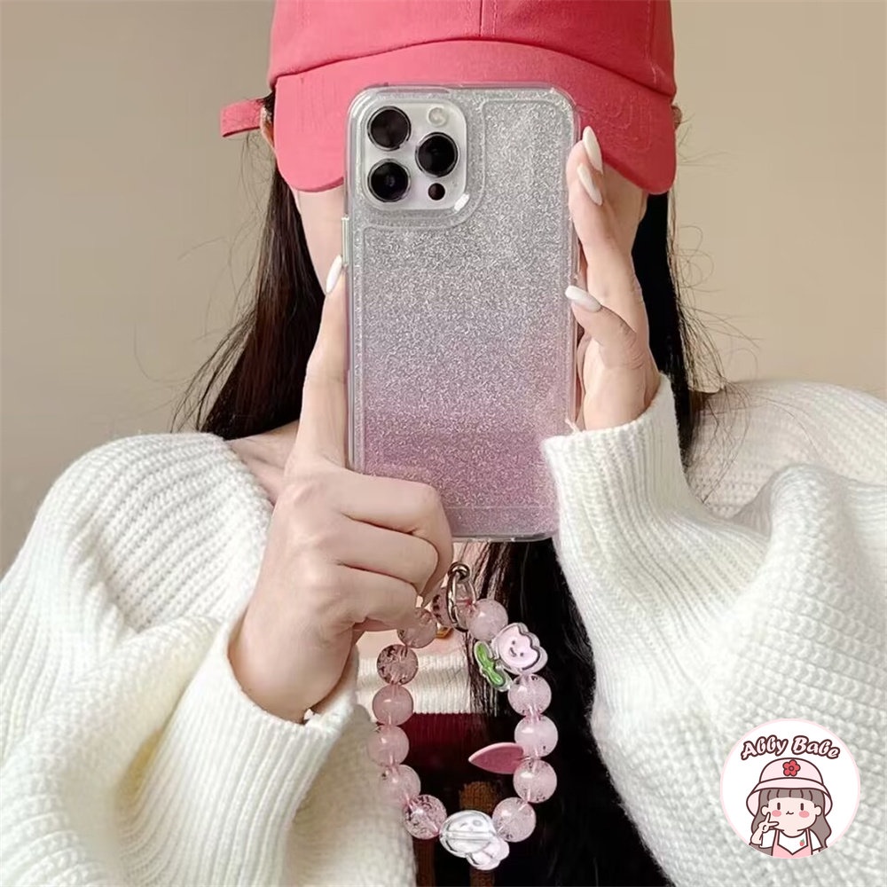 Ốp Điện Thoại TPU Mềm Chống Mồ Hôi Màu Gradient Có Vòng Tay Cho IPhone 14 Pro Max 13 12 11 Pro Max X XS Max