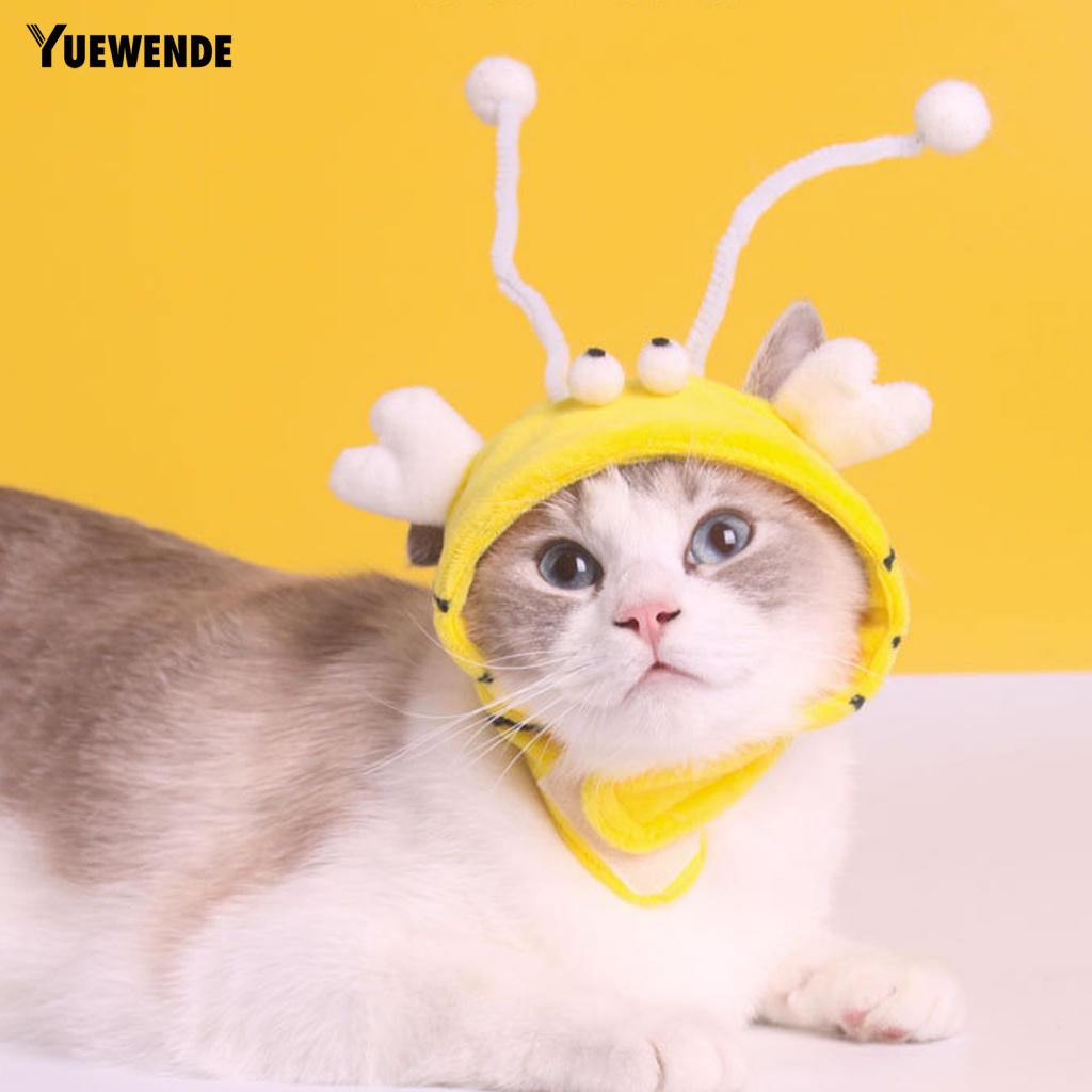 Mũ Lông Vũ Mềm Mại Hình Thỏ Hoạt Hình Dành Cho Mèo Cưng