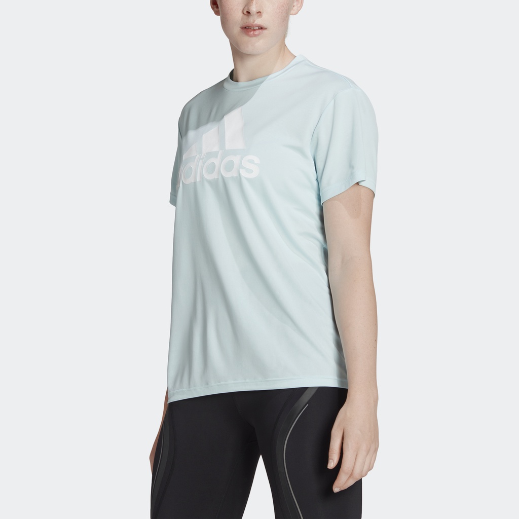 Adidas Tập luyện Áo Thun Boyfriend Thể Thao AEROREADY Designed to Move Nữ Màu xanh da trời HN3884