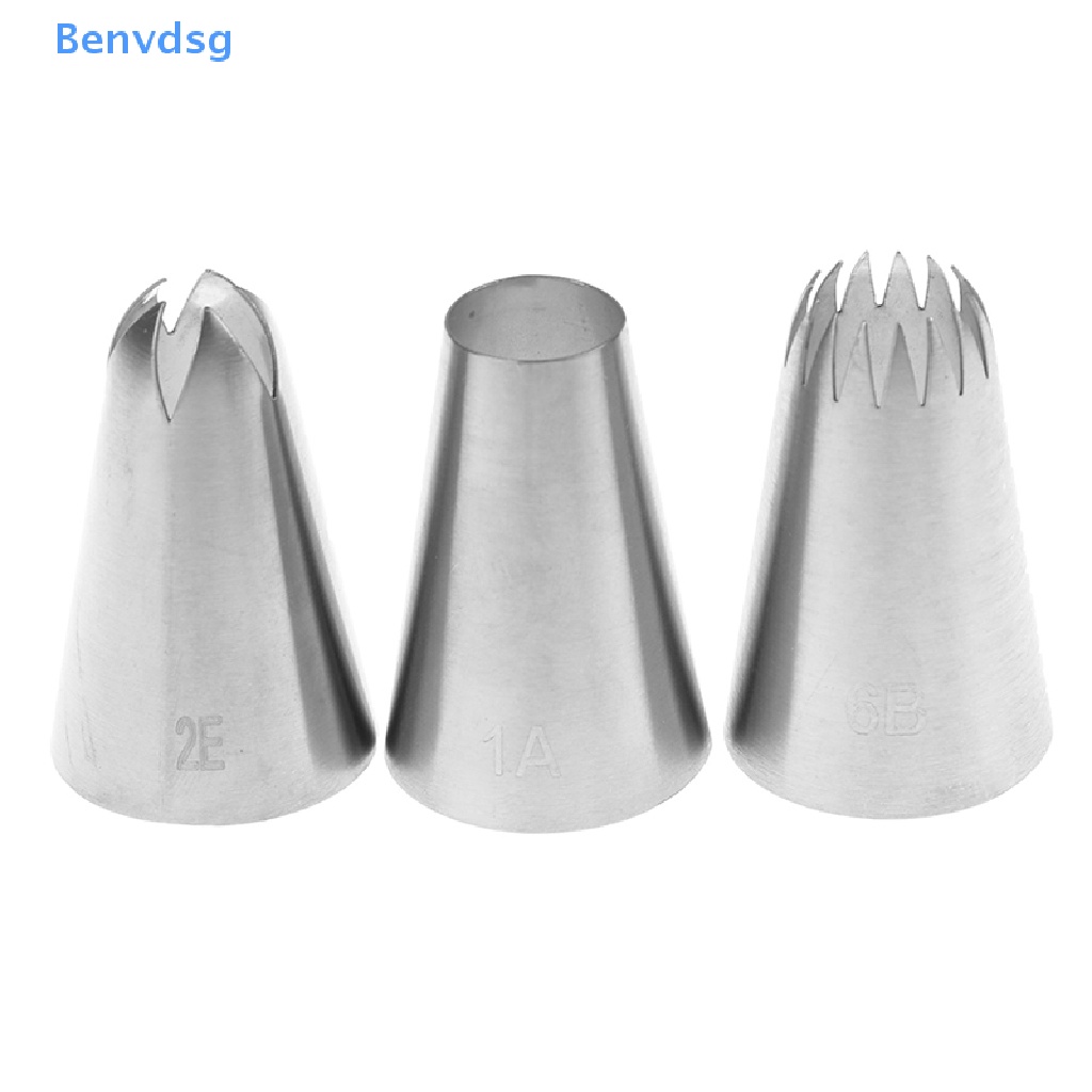 Bộ 3 Đuôi Bắt Bông Kem Bằng Thép Không Gỉ Tiện Dụng