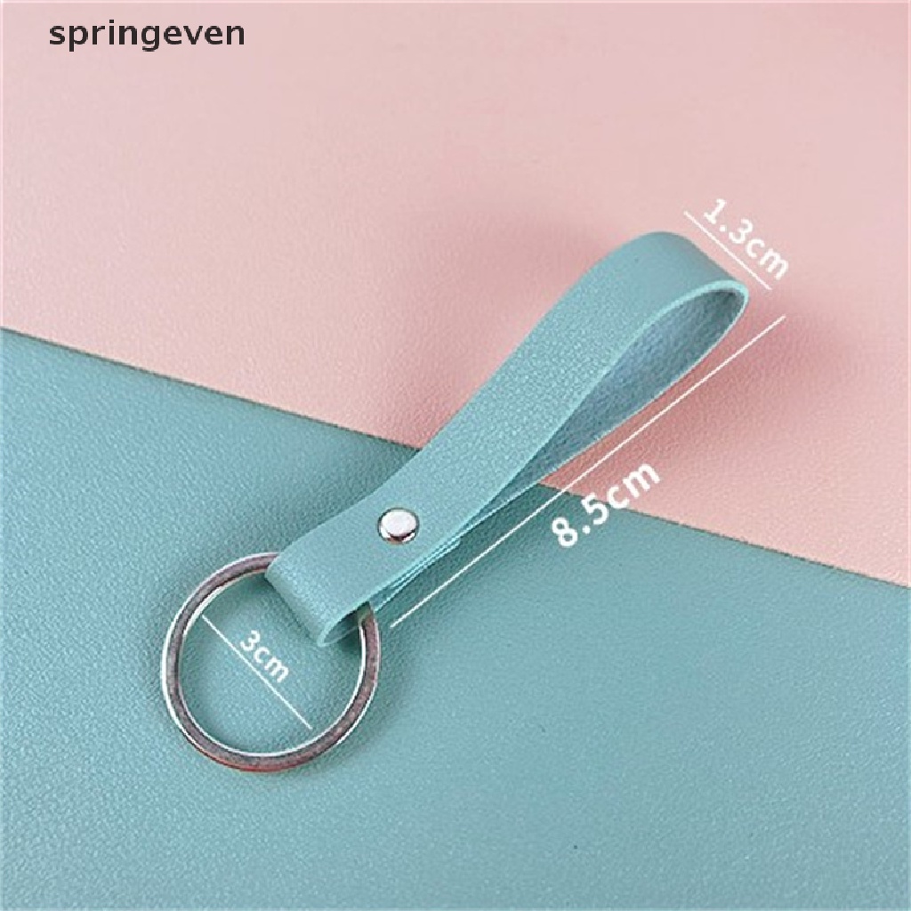 Móc Chìa Khóa Bằng Da PU Thời Trang Dành Cho Nam Nữ