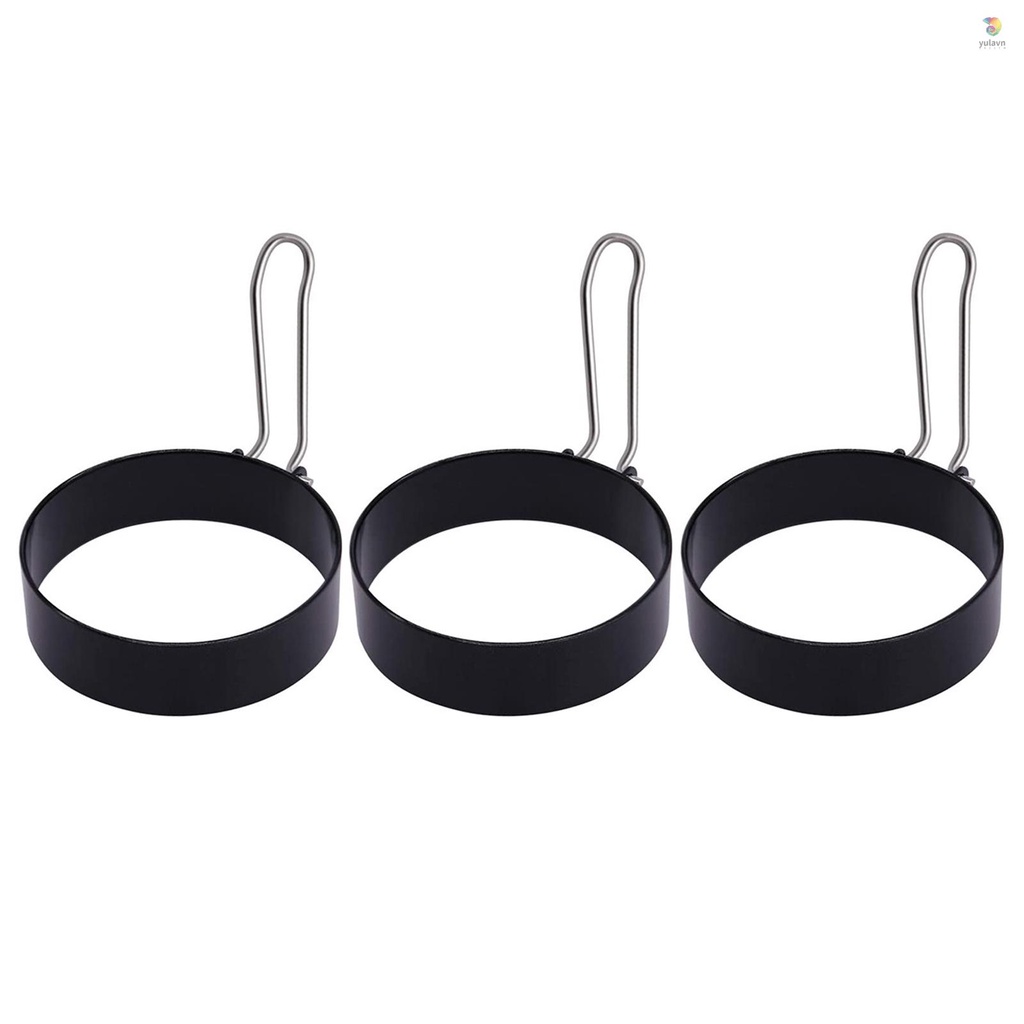 Khuôn Làm Trứng Chiên Hình Tròn Bằng Thép Không Gỉ Chống Dính