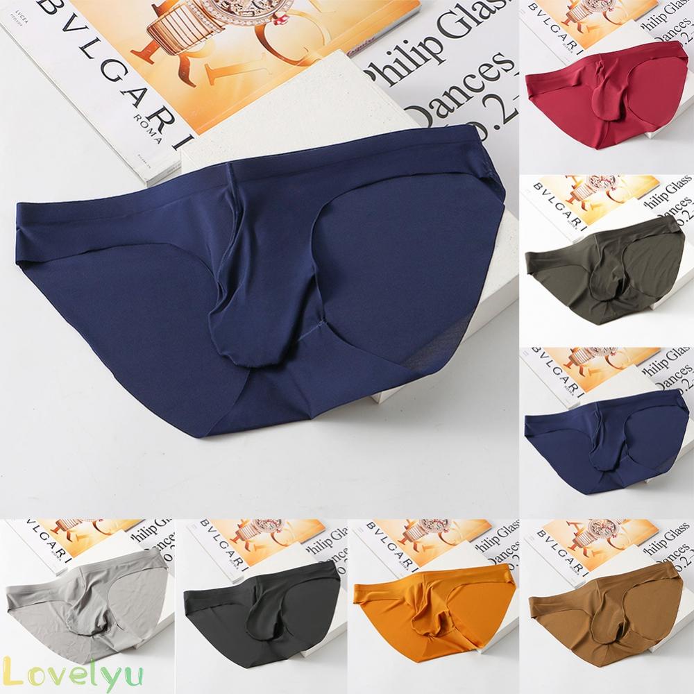 ⭐2023 ⭐Men Underwear Soft Solid Thong Bikini Underpants Breathable Bulge Pouch