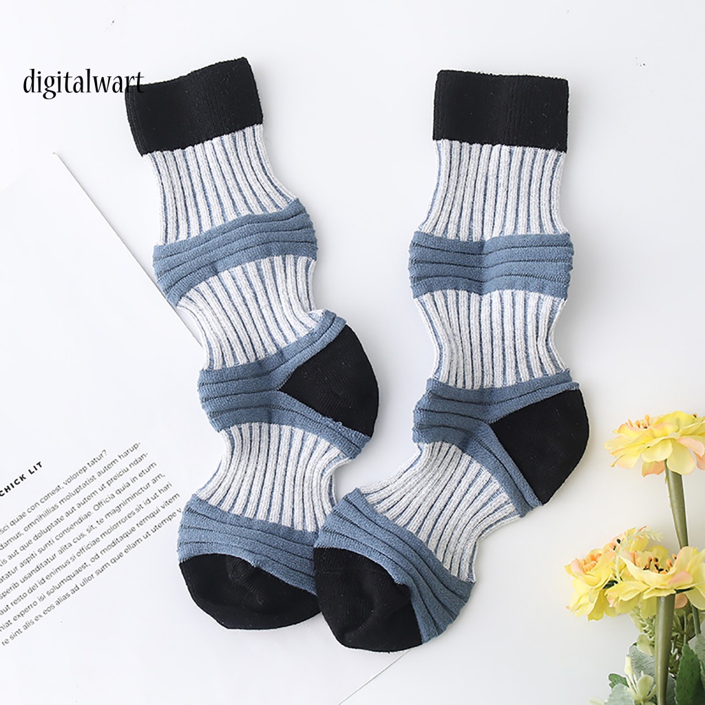 Kỹ Thuật Số| Vớ Thể Thao Dài Bằng Vải Cotton Mềm Nhẹ Thoáng Khí Màu Tương Phản Nhanh Khô Độ Co Giãn Cao Thoải Mái Cho Nam