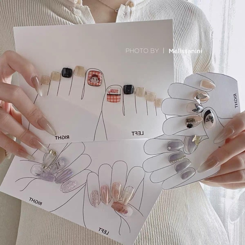 Bìa chụp ảnh mẫu, gắn nail box