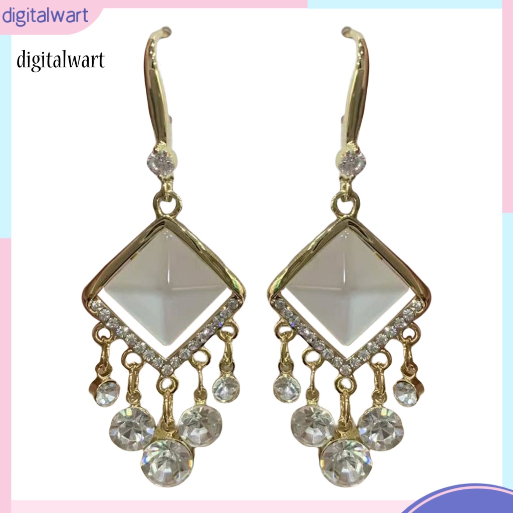 Kỹ Thuật Số| 1 Đôi Bông Tai Tua Rua Đính Đá Lấp Lánh Phong Cách Bohemia Dành Cho Nữ