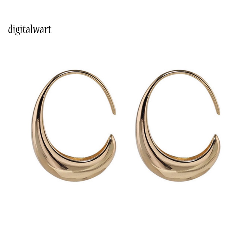 Kỹ Thuật Số| 1 Đôi Bông Tai Hình Giọt Nước Màu Trơn Đơn Giản Dành Cho Nữ