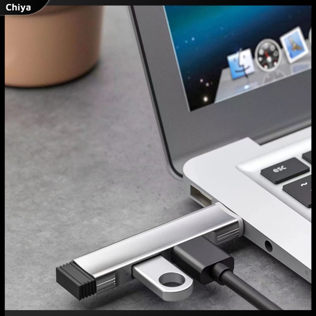 Bộ Chia 3 Cổng Usb 3.0 Bằng Hợp Kim Nhôm Nhỏ Gọn Tiện Dụng
