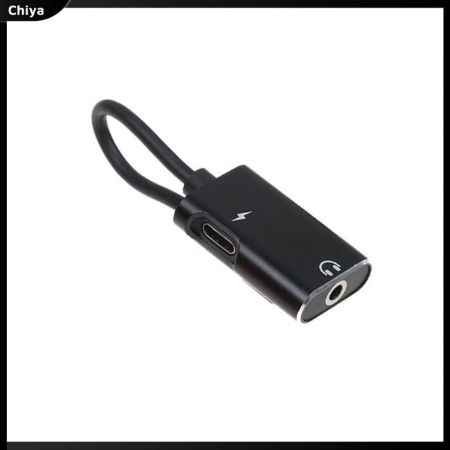 Giắc Chuyển Đổi 2 Trong 1 Usb Type C Sang Cổng Âm Thanh Aux 3.5mm Di Động Tiện Dụng