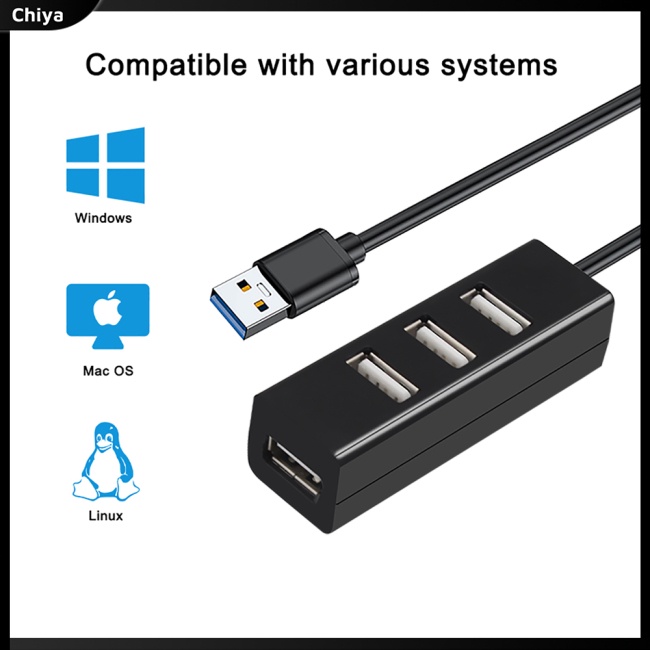 Bộ Chia 4 Cổng Usb 2.0 Hub 4 Cổng Tốc Độ Cao Đa Năng Cho Pc