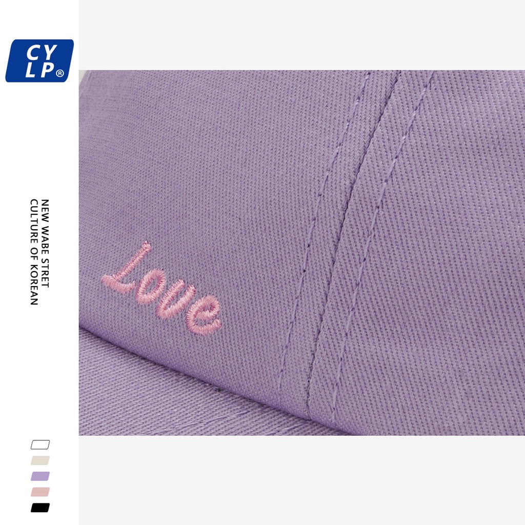 Mũ Lưỡi Trai Thêu Hình Trái Tim Phong Cách Hàn Quốc Thời Trang Mùa Hè Cho Nữ