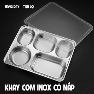 Khay cơm 5 ngăn inox sâu lòng cao cấp thương hiệu