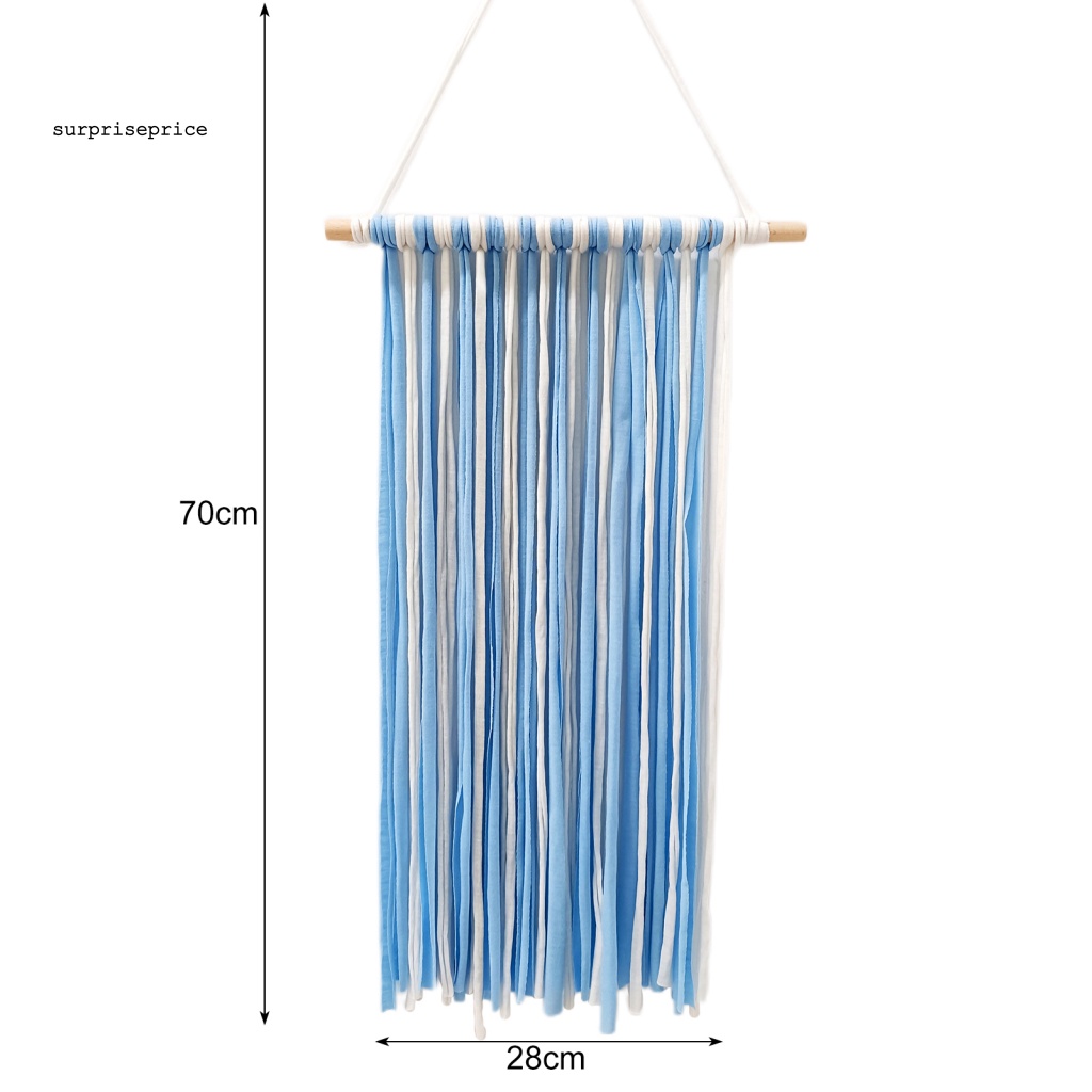 Kẹp Tóc Nơ Vải Mềm Tiết Kiệm Không Gian Màu Cầu Vồng Dành Cho Phòng Trẻ Em