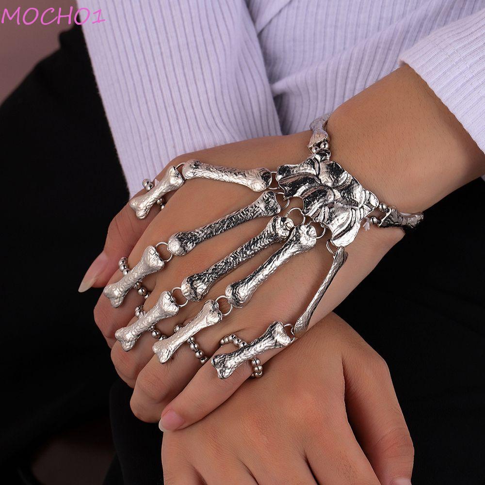 Mocho1 Vòng Đeo Tay Co Giãn Hình Bàn Chân Đầu Lâu Hợp Thời Trang Cho Nam Và Nữ