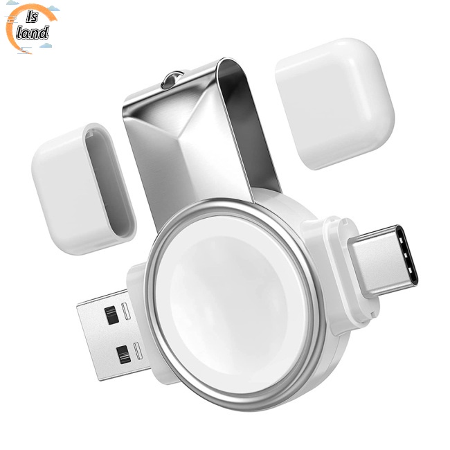 Đế Sạc Từ Tính 2 Trong 1 Giao Diện Usb A Usb C Tương Thích Với Iwatch